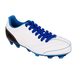 Lacets chaussures football plats polyester longueur 130 cm couleur bleu royal