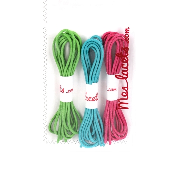 Coffret must-have lacets ronds et fins 75 cm