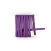 Coffret lilas lacets ronds et fins 60cm