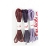 Coffret lilas lacets ronds et fins 75 cm