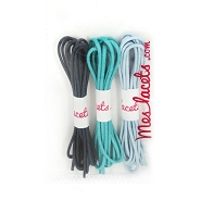 Coffret Moby Dick lacets ronds et fins 45 cm