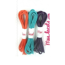 Coffret rtro lacets ronds et fins 45 cm