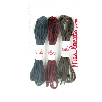 Coffret d'automne lacets ronds et fins 45 cm