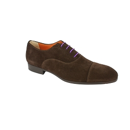 Lacets chaussures de ville ronds coton cirs longueur 45 cm couleur iris