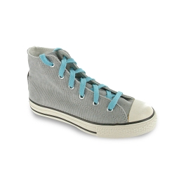 Lacets chaussures de sport / sportswear plats coton longueur 90 cm couleur turquoise