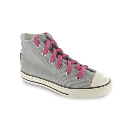 Lacets chaussures de sport / sportswear plats coton longueur 90 cm couleur litchy